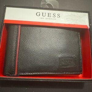 🖤 GUESS Los Angeles Men’s Black Leather Bifold Wallet w/ Box